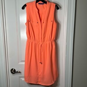 APR. 9 dress orange/peach in color. Size Medium.